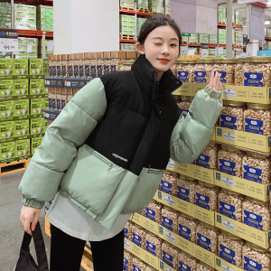韩短款棉服棉衣女年新款小众设计感学生面包服小个子冬季外套