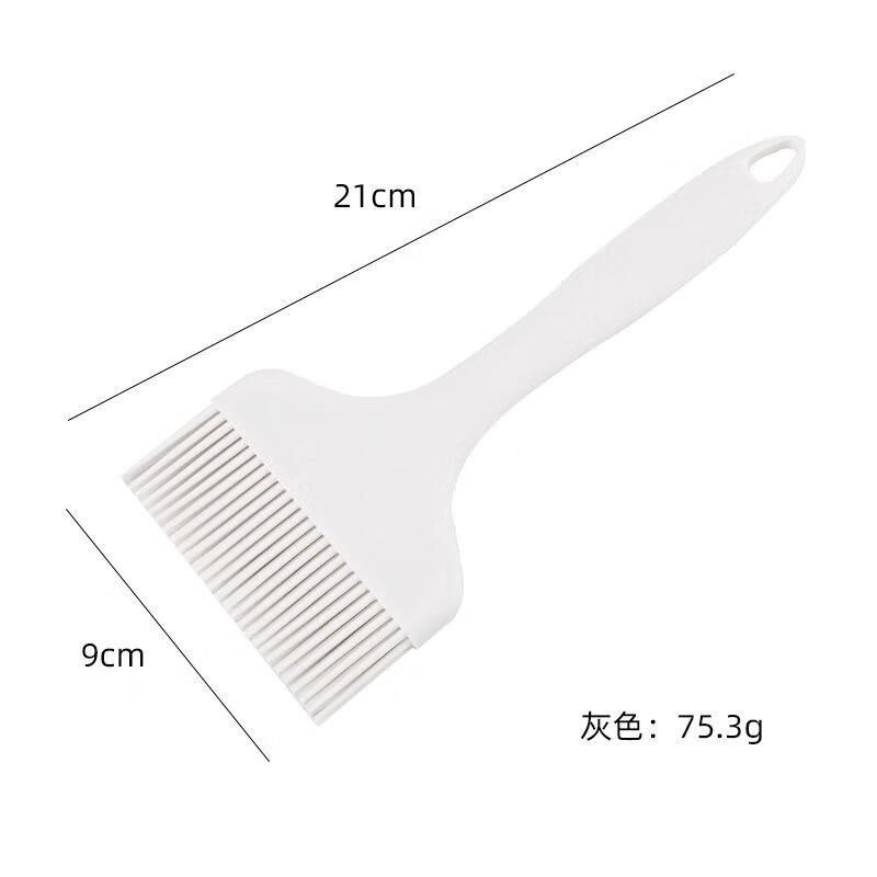 姵其烧烤刷子家用烘培油刷工具耐高温烙饼煎饼扫宽头不掉毛食品级硅胶 特大油刷9CM(白色)