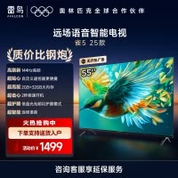 雷鸟雀5 25款55英寸4K高清智能网络远场语音平板电视机55F295C