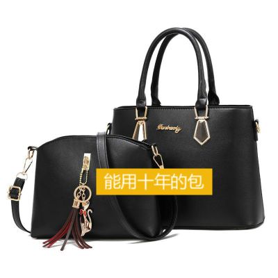 品质包真皮质感包包女单肩斜挎包中年女包妈妈手提包子母包包