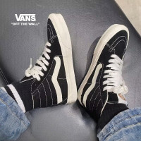 万斯(VANS)高帮黑白休闲男鞋女鞋板鞋运动鞋帆布鞋