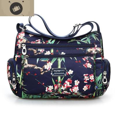 中年女包妈妈包女士中老年人包包斜挎包轻便休闲牛津布尼龙单肩包艾狄伊娃单肩包