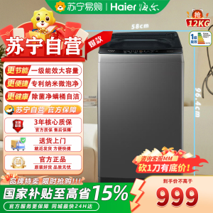海尔(Haier)波轮洗衣机全自动12KG XQB120-Z10D0大容量全家桶家用洗脱一体机
