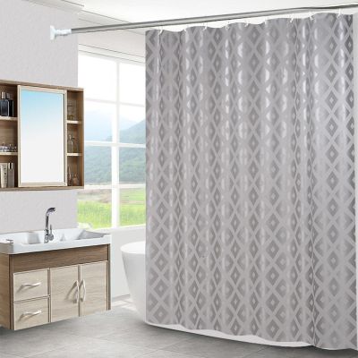 酒店浴室防水帘子卫生间隔断浴帘布洗澡间沐浴帘门帘挂帘窗户拉帘