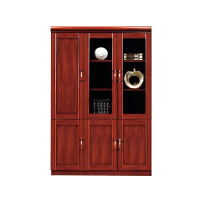 中豫鑫泽 ZYXZ4052407木质文件柜油漆贴木皮资料柜书柜 三门