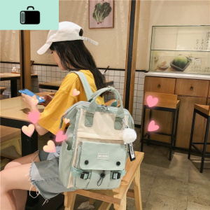 韩国书包女韩版高中学生初中生双肩背包女大容量双肩包女时尚百搭NEW LAKE