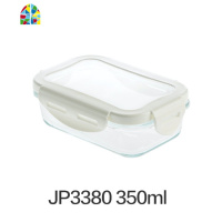 带盖玻璃饭盒微波炉专用加热碗 密封水果保鲜盒上班族带饭便当盒 FENGHOU