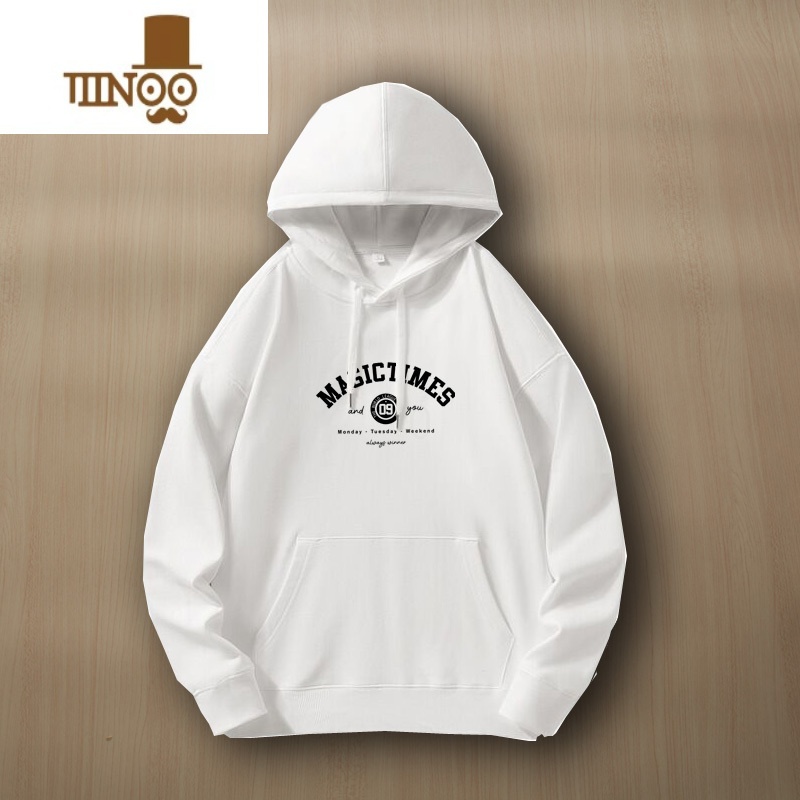 YANXU2013新款港风潮牌宽松百搭毛圈秋季连帽外套男潮感卫衣