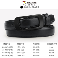 啄木鸟皮带女款针扣腰带真皮商务正装女式牛皮裤带咖啡色女士皮带