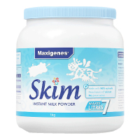 效期至27年2月 Maxigenes美可卓蓝妹子脱脂高钙蛋白奶粉 1000g 1罐 儿童学生孕妇中老年成人牛奶澳洲