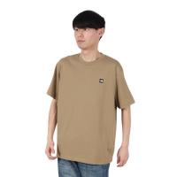 THE NORTH FACE户外速干短袖T恤男装经典小方标拼接polyester棉混纺