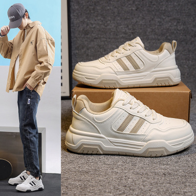 20266春季小白鞋新款韩版ins男学生厚底增高运动板鞋休闲街拍_963