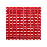 翌嘉YJ4121756 斜口组合式零件盒收纳分类货架型盒箱 红色120只装 1010*160*1100