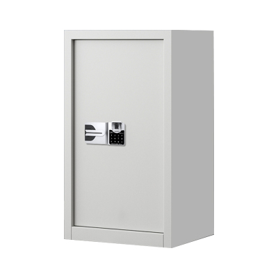 DXBG指纹电子保密柜钢制密码文件柜档案柜矮柜保密资料柜办公柜 单门白色国保指纹