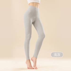 【A类纯棉】高腰秋裤女全棉加厚磨毛秋冬内穿贴身打底保暖裤女生