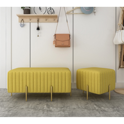 森美人北欧口换鞋凳家用床尾凳客厅小沙发凳子穿鞋试衣间轻奢长凳