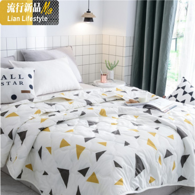 水洗棉空调被夏凉被双人夏季薄被子儿童单人学生宿舍春秋薄款 三维工匠