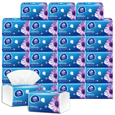 维达(Vinda)纸巾抽纸整箱家用实惠装面巾纸餐巾纸卫生纸大包大号面纸纸抽