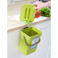 美帮汇厨余卫生间小垃圾桶带盖挂墙ins风壁挂式厨房专用宿舍放床上