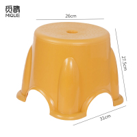 觅鹊塑料凳黄色/个