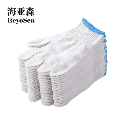 海亚森 M4083 MAX 精品600g棉线蓝边手套 12双/包