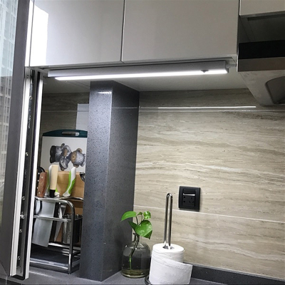 橱柜灯led厨房灯洗菜操作台衣橱吊柜底灯带开关带插头厨柜下灯条(964)