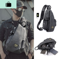 单肩包男斜挎包潮牌2020新款休闲大容量小背包潮男士胸包时尚男包NEW LAKE腰包男