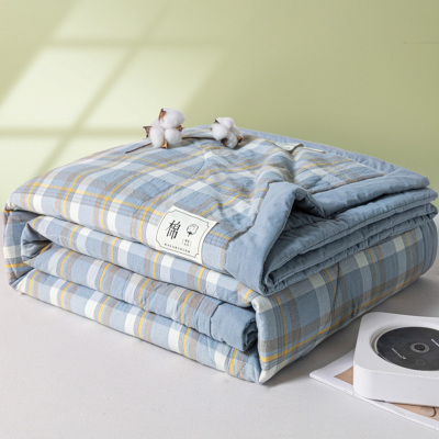 天山柔 150*200cm/180*200cm/ 200*230cm 纯棉薄款格子 夏被 (计价单位:床)