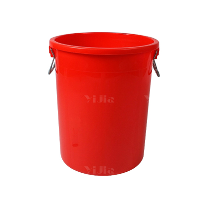 翌嘉YJ4122029 商用家用加厚塑料圆桶 50升红色无盖
