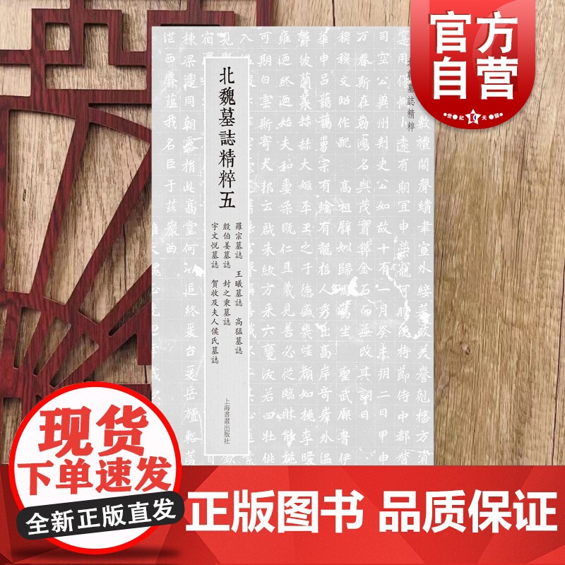 北朝墓志精粹五 罗宗墓志王曦墓志高猛墓志殷伯姜墓志封之秉墓志宇文悦墓志贺收及夫人侯氏墓志上海书画出版社 篆刻书法毛笔字帖