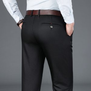 老爷车(laoyeche)男士秋冬季款休闲裤 男宽松直筒休闲裤 卡其男裤青年大码男装长裤商务弹力裤