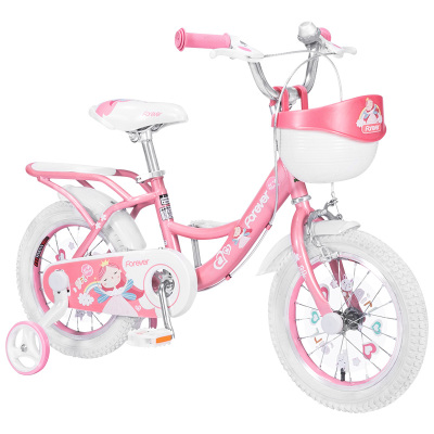 永久儿童自行车女童公主款2-3-6岁宝宝小孩车子脚踏男孩女孩单车