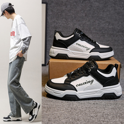 20266春季小白鞋新款韩版ins男学生厚底增高运动板鞋休闲街拍_188