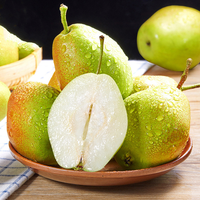 [西沛生鲜]河北精品香梨 新鲜水果 松脆多汁 净重8.7斤 单果150g以上