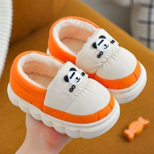 儿童拖鞋2023新款防滑PU防水室内外冬季保暖棉鞋男女童轻便棉鞋