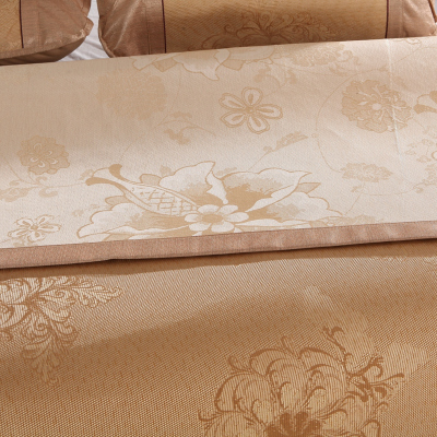 美帮汇精品凉席加厚两面600d粗冰丝双面冰藤席压席1.5m1.8米空调席子