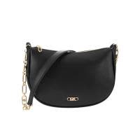 迈克·科尔斯(MICHAEL KORS)女士羊皮徽标装饰可拆卸肩带黑色单肩