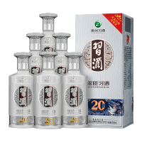习酒银质第三代53°银质习酒500ml*6瓶整箱装酱香型纯粮食贵州白酒礼盒装口粮酒送礼自饮