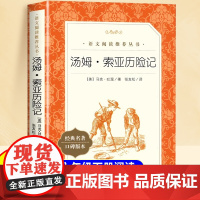 汤姆索亚历险记六年级下册快乐读书吧三四五年级小学生正版课外阅读书籍全套4册6到12岁小学生经典书目鲁滨逊漂流记爱丽丝漫游