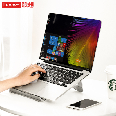 联想笔记本电脑支架托架桌面增高散热器架子折叠桌上升降MacBook抬高垫高脚垫支撑底座便携颈椎简易matebook银色