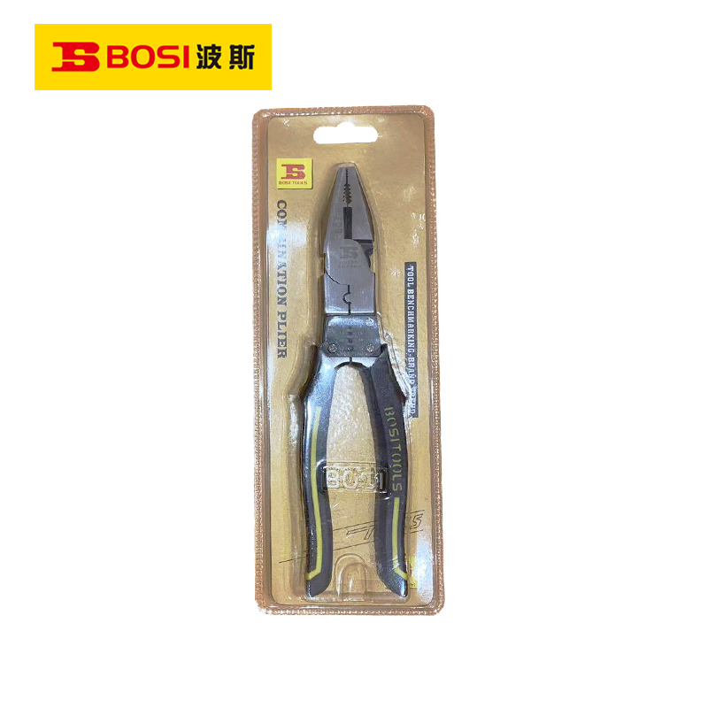 波斯(BOSI)多功能钢丝钳(7.5"/190mm)把