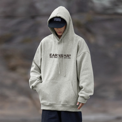 [3件8.5折101.9元,叠加优惠券]唐狮连帽卫衣男士秋装新款印花男士卫衣宽松秋卫衣青少年男秋装男长袖