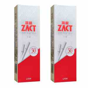 LION狮王ZACT渍脱专研倍护牙膏祛除烟渍清新口气维护龈家庭装120g