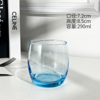 千里谷KLG-SKB01 ins风玻璃漱口杯290ml (计价单位:个)蓝色/玫瑰色/灰色/淡黄色