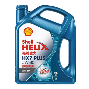 壳牌(Shell)蓝壳汽车保养润滑油全合成机油HX7+ 5W40 SP