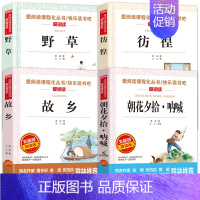 4册:朝花夕拾呐喊+故乡+野草+彷徨 [正版]鲁迅经典作品全集 故乡原著朝花夕拾呐喊狂人日记小学生读本四五六年级阅读课外