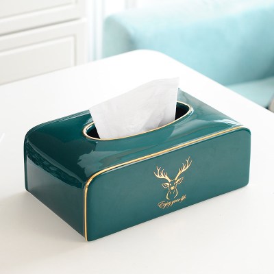 轻奢风纸巾盒客厅阿斯卡利(ASCARI)创意可爱简约卧室床头抽纸盒北欧茶几餐桌餐巾盒大号纸巾盒（wyg1062）