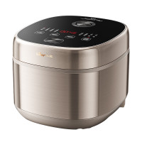 小熊智能银灰陶瓷内胆电饭煲3L触摸控制2-4人圆形底盘加热600瓦高效节能