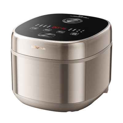 小熊智能银灰陶瓷内胆电饭煲3L触摸控制2-4人圆形底盘加热600瓦高效节能