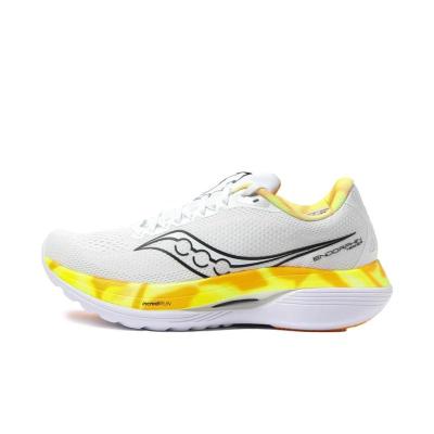 索康尼(SAUCONY)男款专业竞速跑鞋轻量缓震碳板训练鞋白黑撞色运